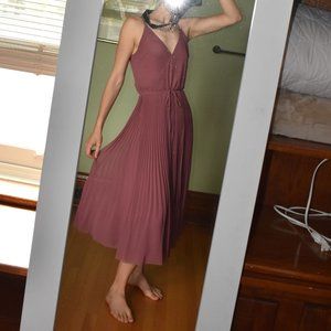 Wilfred Size M Dusty Rose Pink Midi Wrap Dress